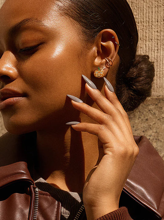 Pumpkin Stud Earrings