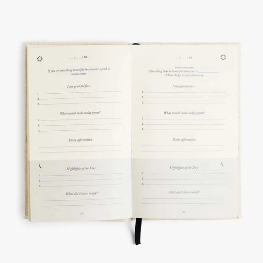 The Five Minute Journal Blue Bow
