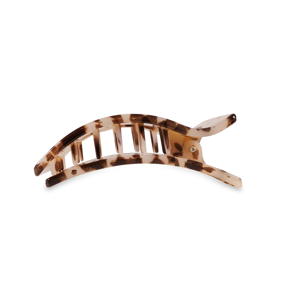 Blonde Tortoise Medium Flat Rectangle Hair Clip