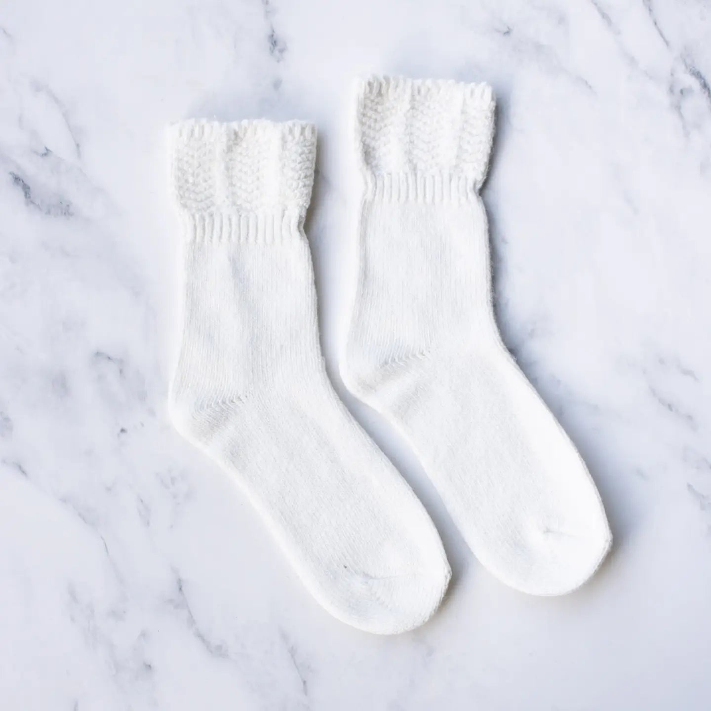 wool cashmere socks in ivory