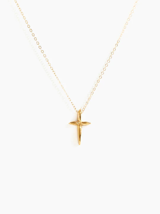 Droplet Cross Necklace