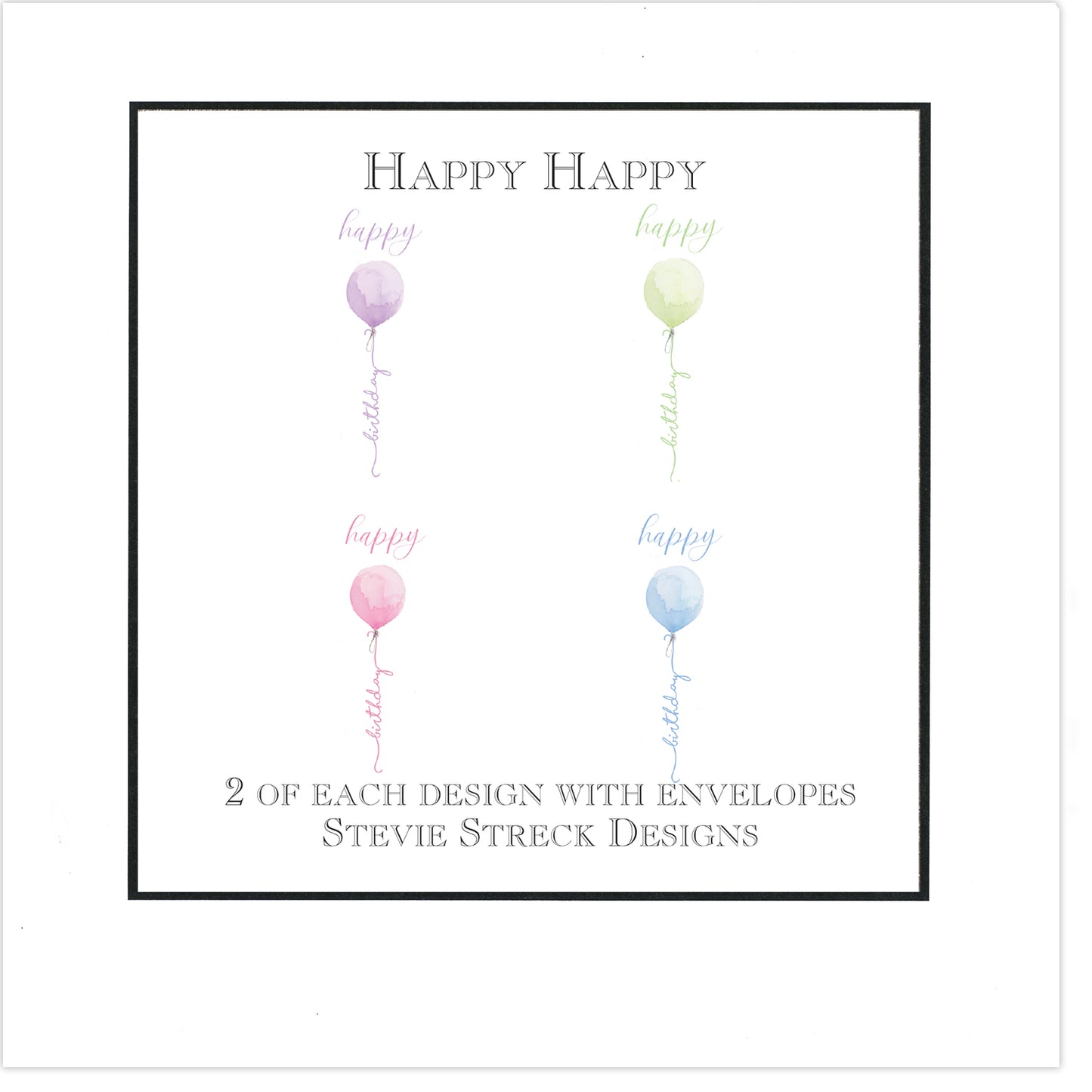 Note Cards - Happy Happy
