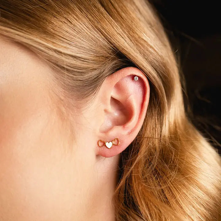 Lots of Love Heart Studs