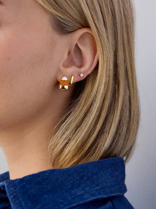 Candy Corn Earrings