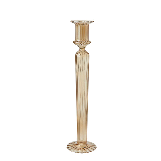 Nalia Glass Candlestick - Dandelion