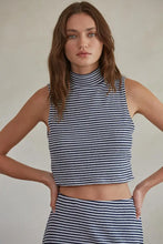 Load image into Gallery viewer, Sleeveless Striped Knit Top