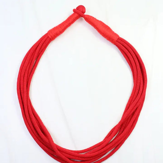 Cranston Cord Necklace - Red