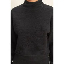 Load image into Gallery viewer, Sweater &amp; Skirt Set - Black