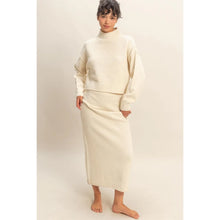 Load image into Gallery viewer, Sweater &amp; Skirt Set - Cream