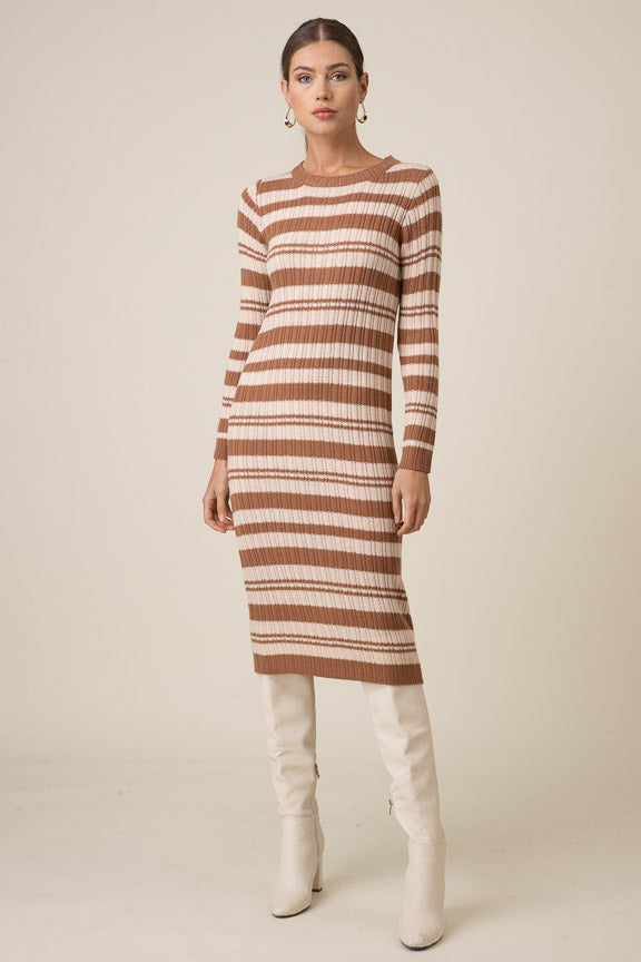 Duo Striped Sweater Dress