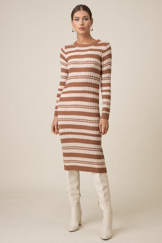 Duo Striped Sweater Dress