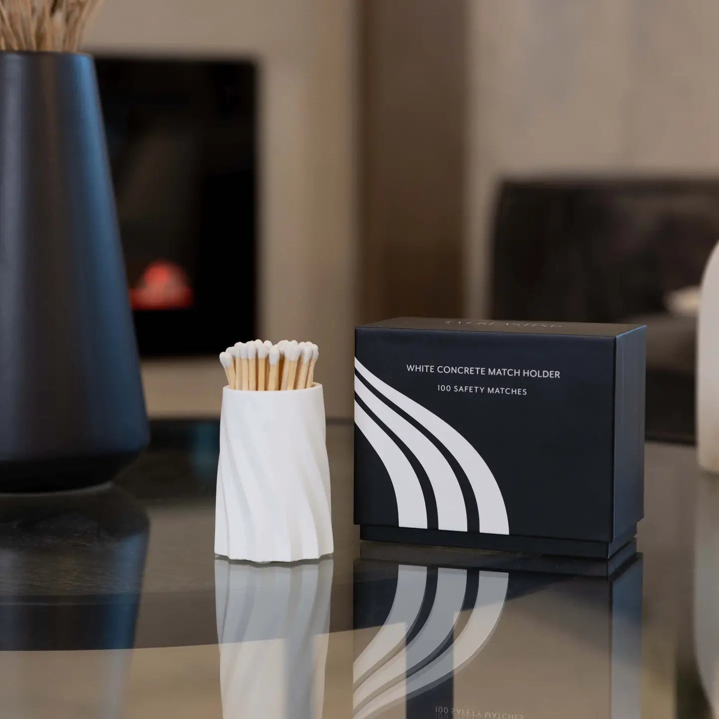 White Concrete Match Set
