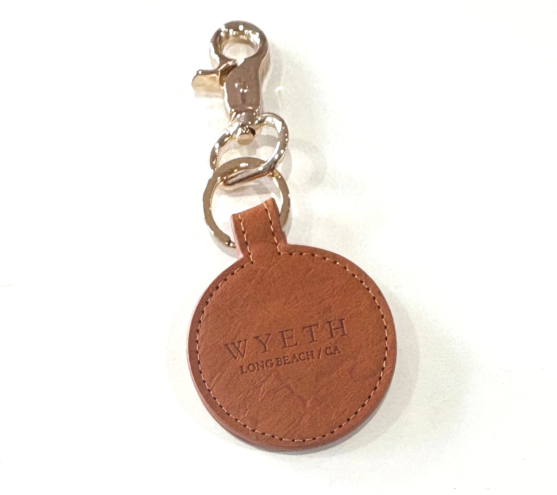 brown leather hat clip