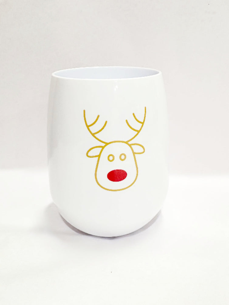 Reindeer Stemless Cup