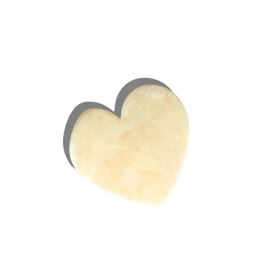 Heart shaped hair claw clip in cream color