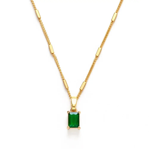 Emerald Holiday Necklace
