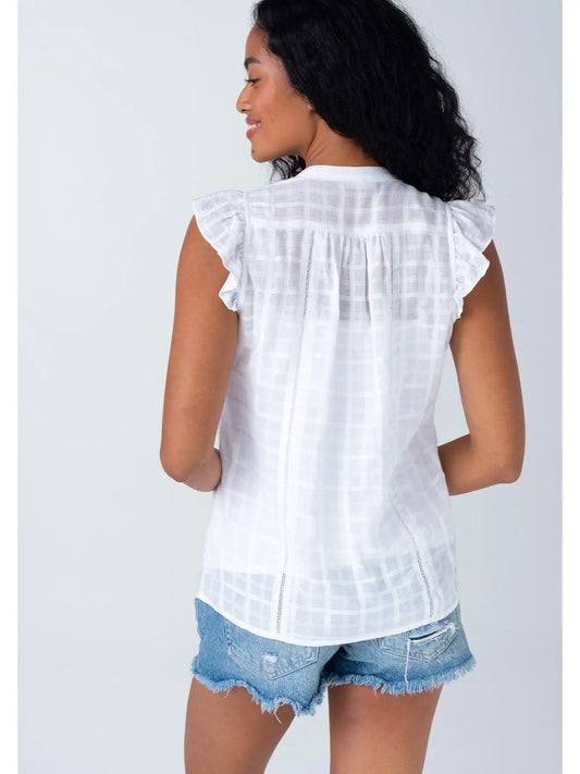 Nicolette Flutter Sleeve Top