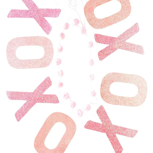 XOXO Glitter Banner