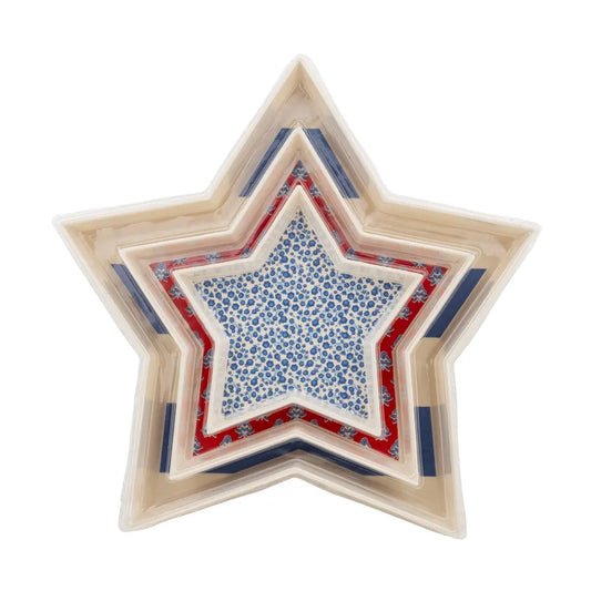 Stacking Stars Bamboo Tray Set