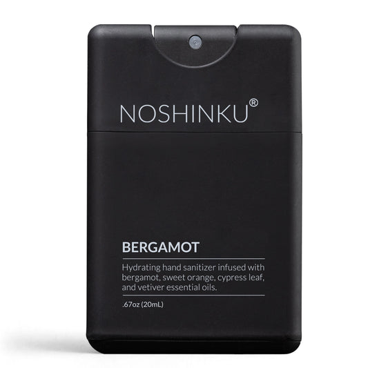 Hydrating hand sanitizer infused with bergamot, sweet orange, cypress leaf, and vetiver essential oils.