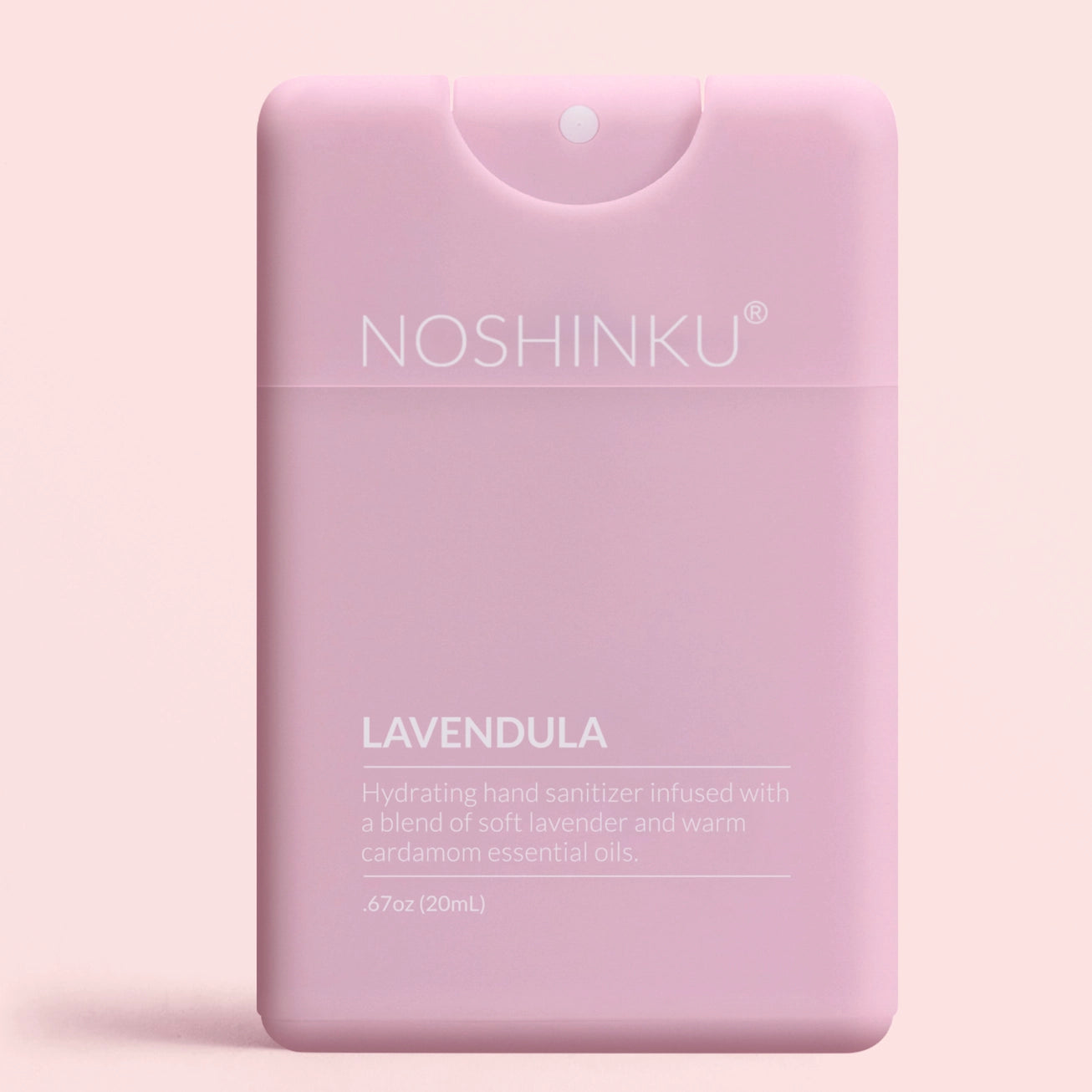 Hydrating hand sanitizer infused with a blend of soft lavendar and warm cardamom essential oils.