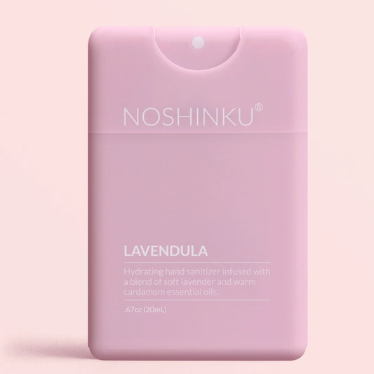Hydrating hand sanitizer infused with a blend of soft lavendar and warm cardamom essential oils.