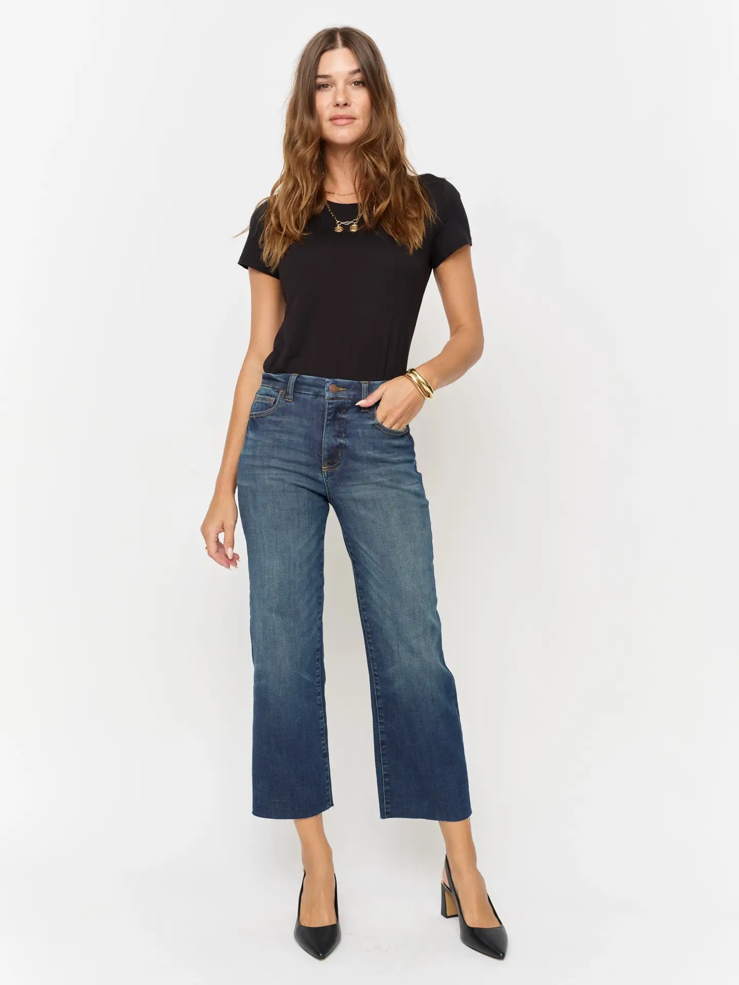 Aberdeen High Rise Wide Leg Jeans