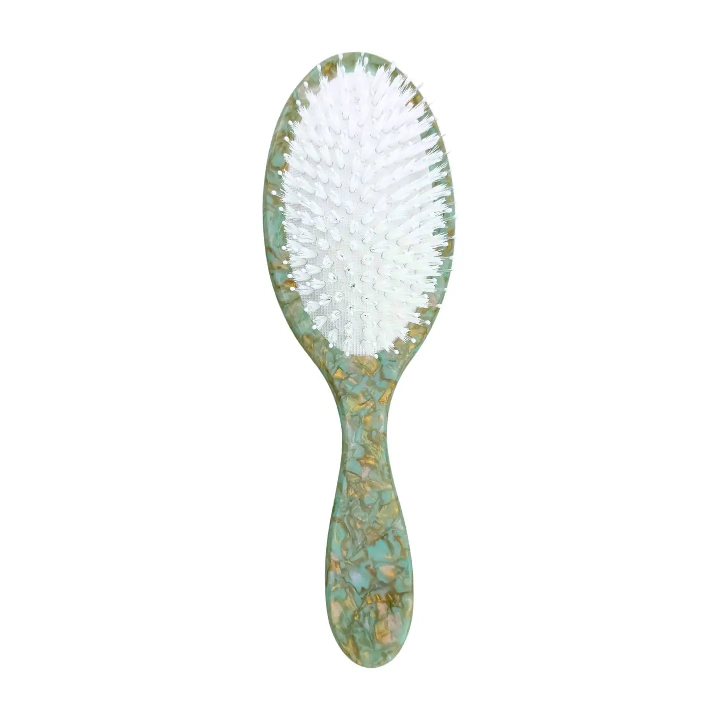 PREORDER Hand-Painted Flower Mahjong Hair Brush