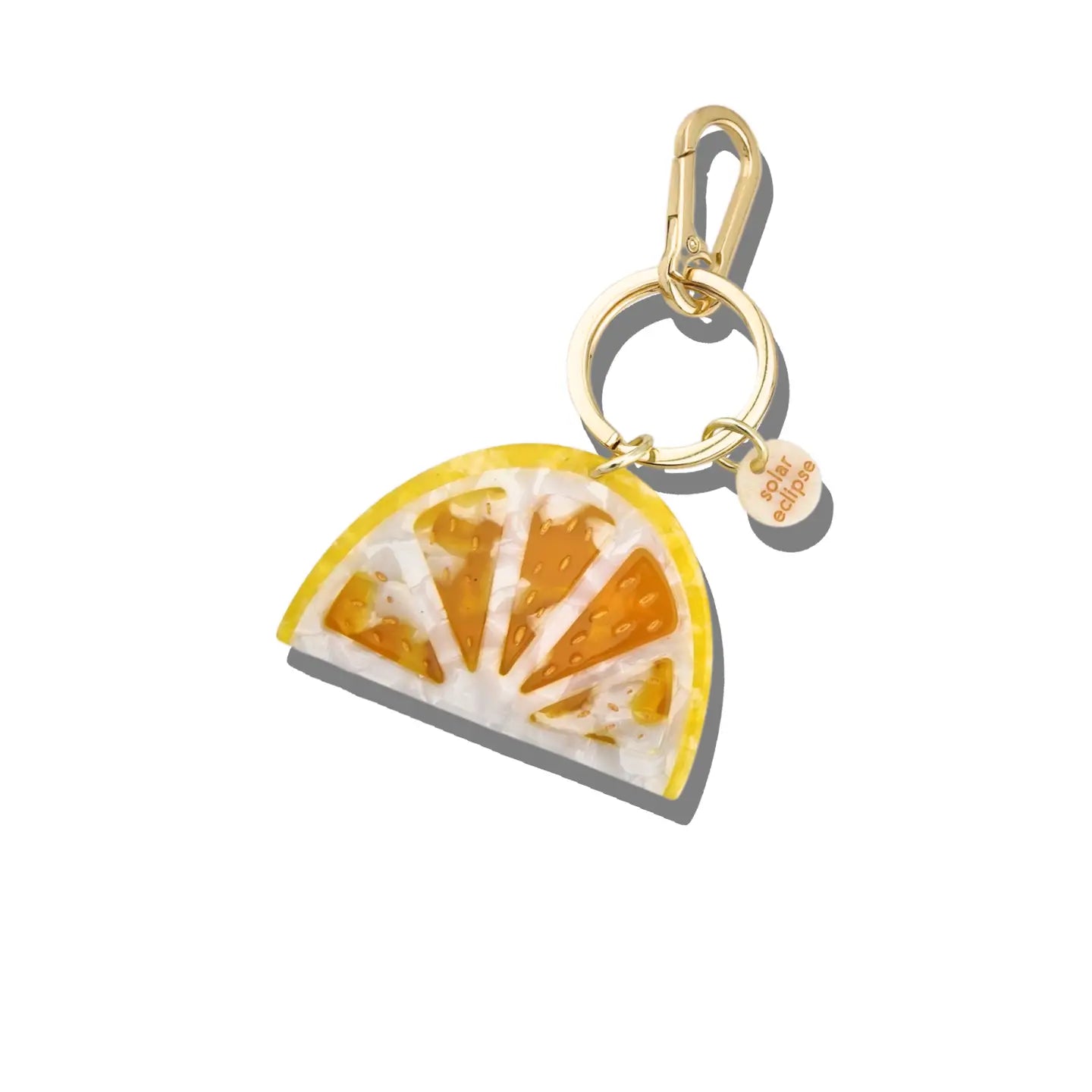 Lemon Slice Bag Charm + Keychain