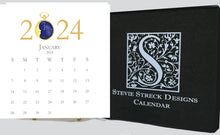 Load image into Gallery viewer, 2024 Glittered Desk Calendar