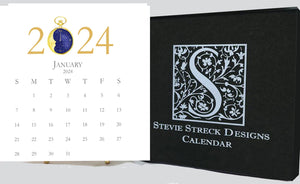 2024 Glittered Desk Calendar
