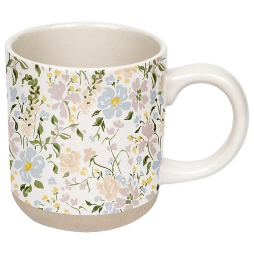 Floral Stoneware Mug