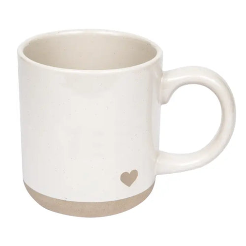 Heart Stoneware Coffee Mug