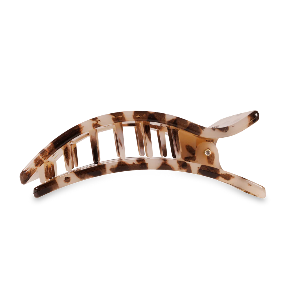 Blonde Tortoise Large Flat Rectangle Hair Clip