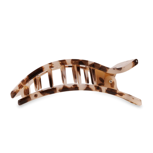 Blonde Tortoise Large Flat Rectangle Hair Clip