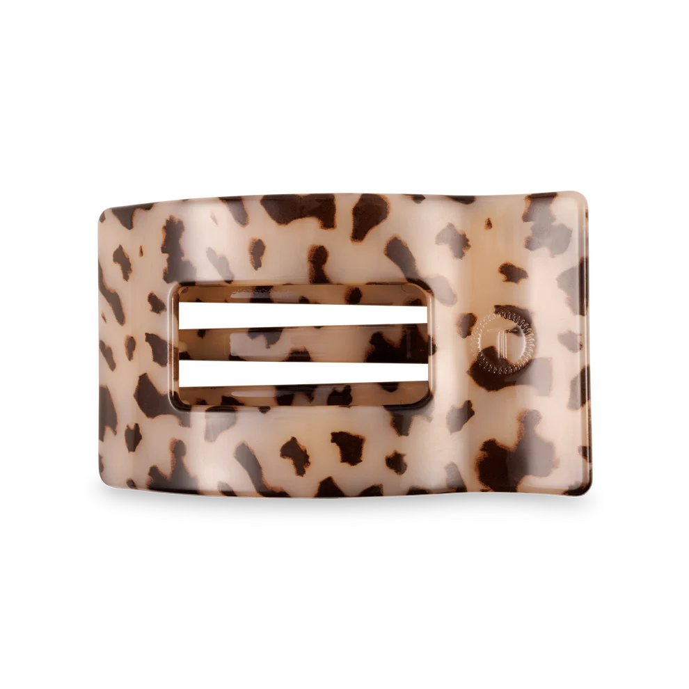 Blonde Tortoise Medium Flat Rectangle Hair Clip