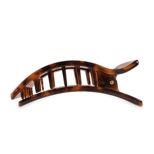 Tortoise Large Flat Rectangle Hair Clip
