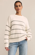 Load image into Gallery viewer, Boyfriend Sweater Striped - White