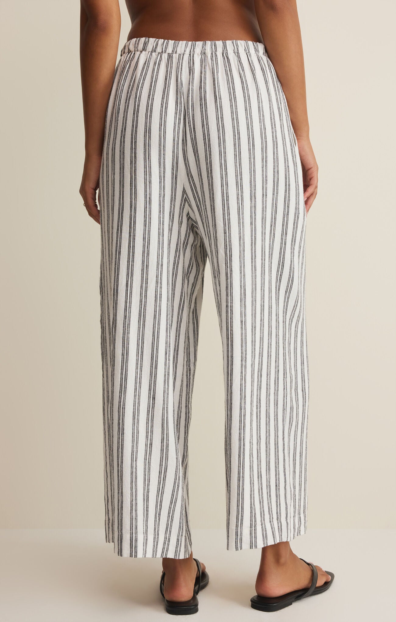 Back view of The Perfect Striped pants