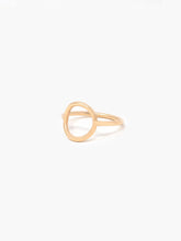 Load image into Gallery viewer, Celine Ring 10mm open circle ring 14ga wire  14k gold fill 