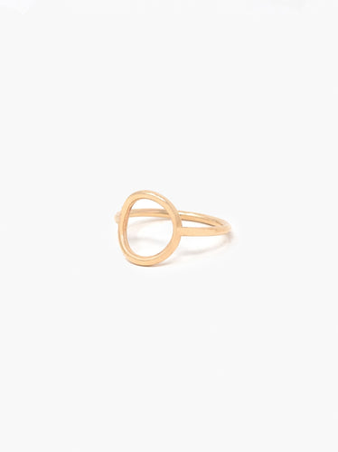 Celine Ring 10mm open circle ring 14ga wire  14k gold fill 