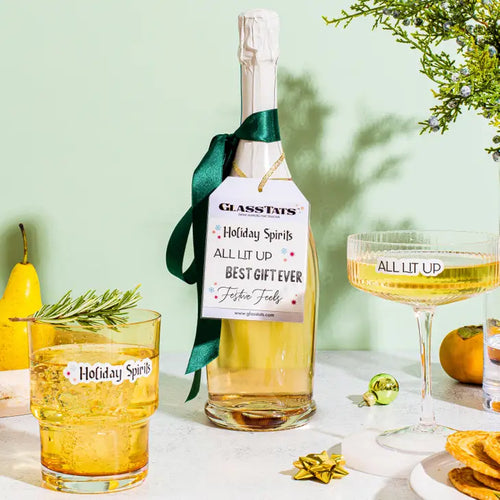 Holiday Drink Markers Gift Tag