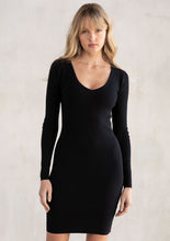 Load image into Gallery viewer, V Neck Micro Rib Dress