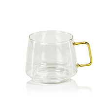 Load image into Gallery viewer, Cappucci Tea &amp; Coffee Glass holds 13oz