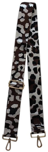 Black Coffee Leopard Bag Strap