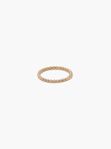 1.9mm wide beaded texture ring  14k gold-fill