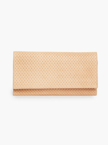 Leather Embossed with a Woven Pattern wallet