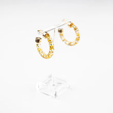 Load image into Gallery viewer, Gold Glitter Hoop Minis