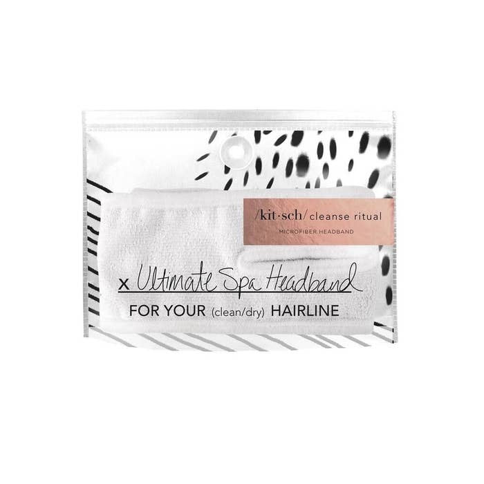 spa headband white