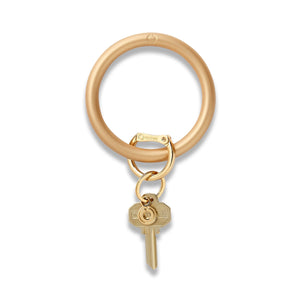 gold silicone key ring